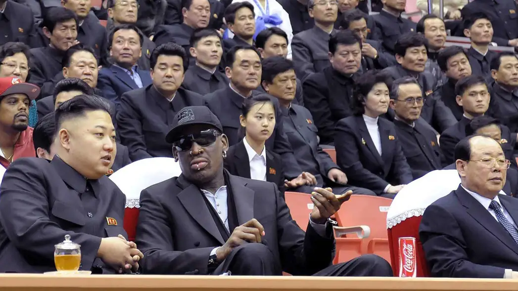 Dennis Rodman junto a Kim Jong Un