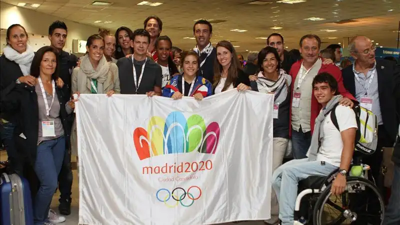 Integrantes de la delegación española que apoya Madrid 2020 en Buenos Aires