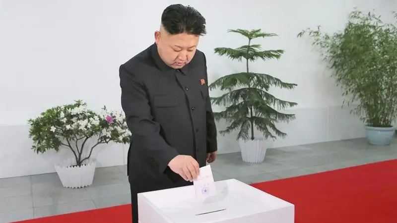 Todos los electores de la circunscripción votaron a favor de Kim Jong-un