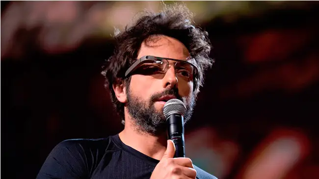 Sergey Brin con las Google Glass