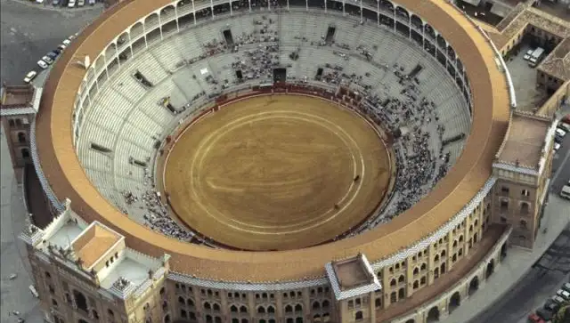 Vista aérea de la plaza de toros de las Ventas