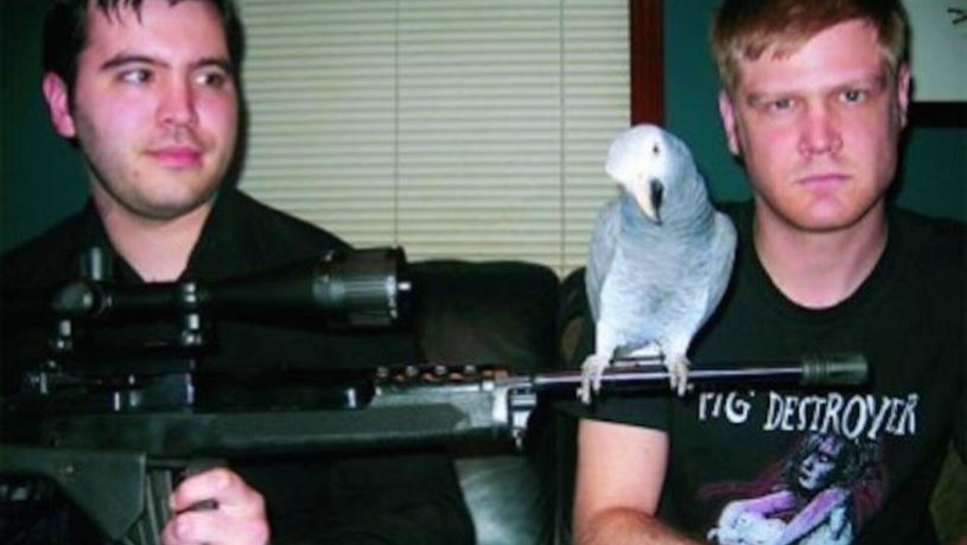 HateBeak, con el loro Waldo
