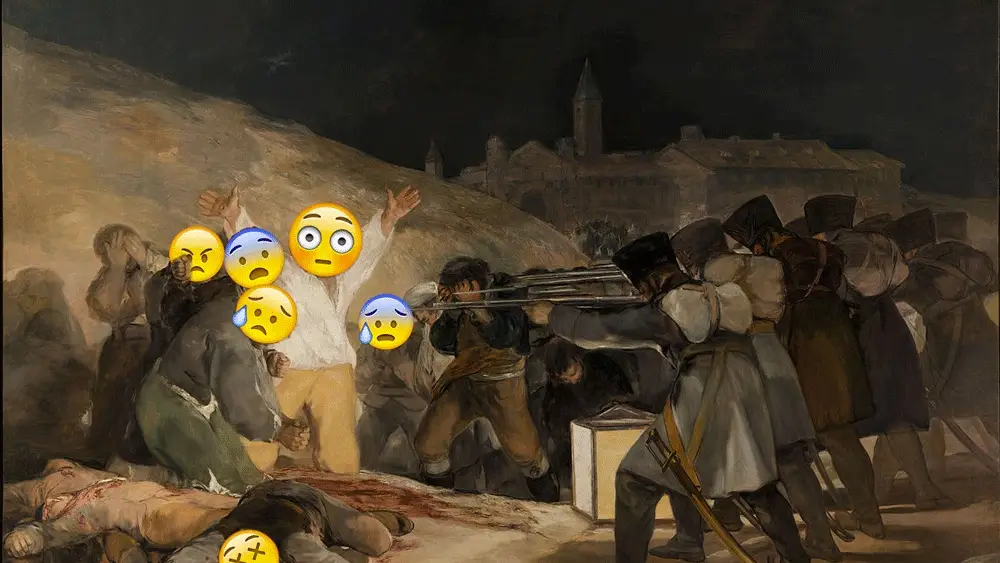 El famoso cuadro de Goya tuneado con emoticonos