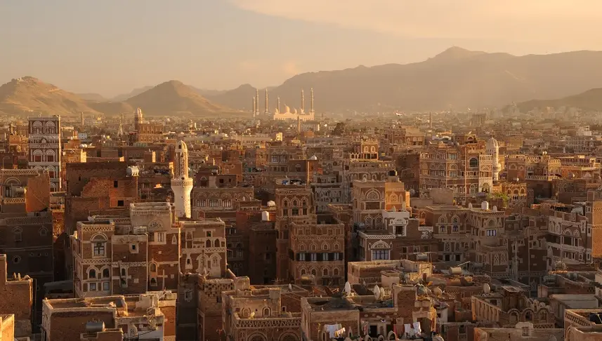 Vista de Saná, capital de Yemen