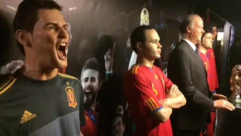 Futbolistas en el Museo de Cera Futbolistas en el Museo de Cera
