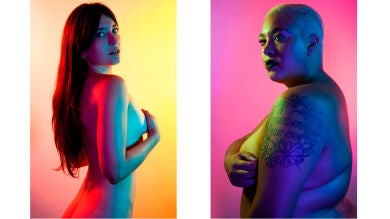 Fotos de mujeres desnudas para denunciar que cada 98 minutos una de ellas sufre un abuso sexual