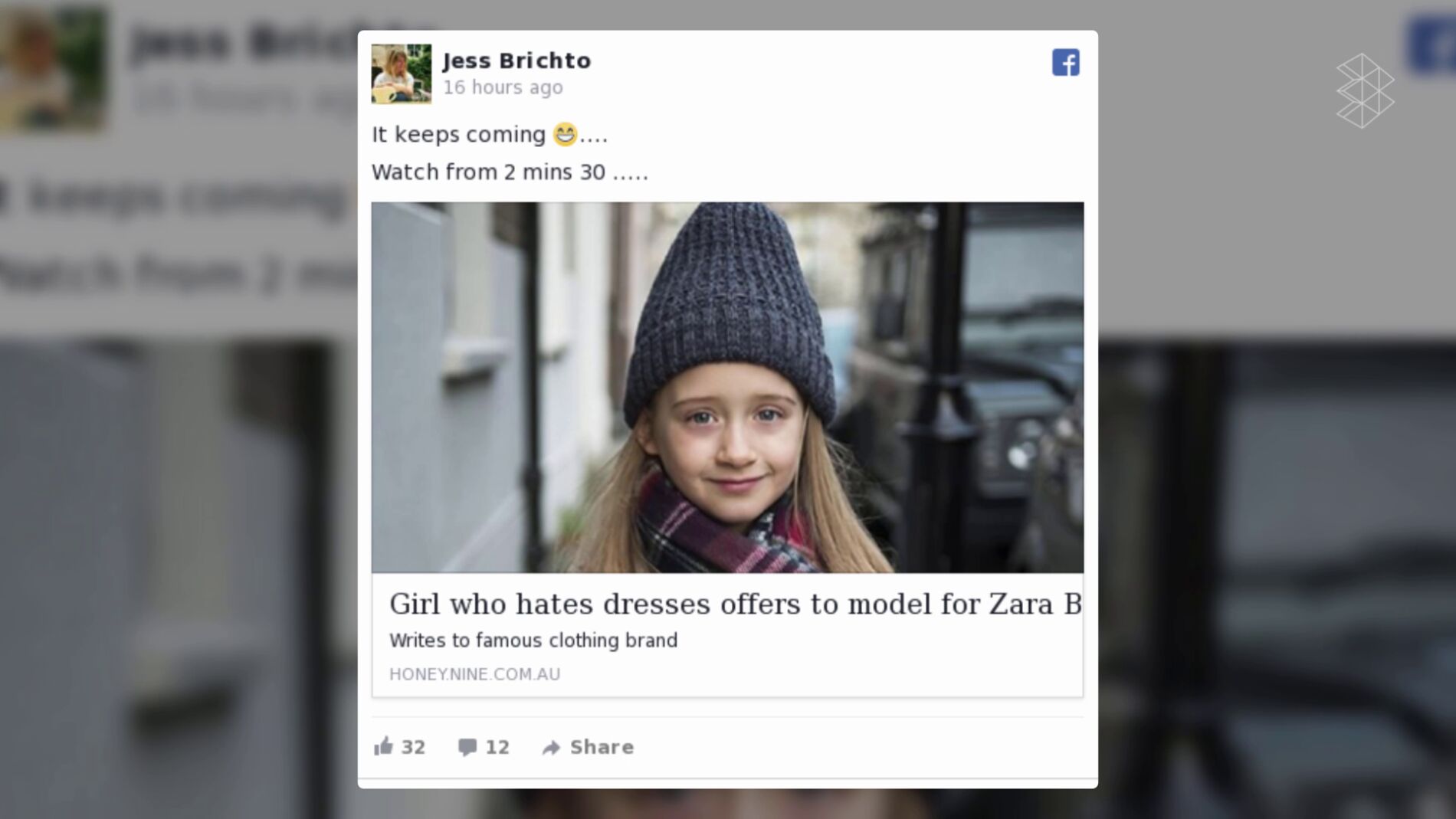 Eliza Brichto en Facebook