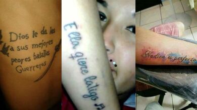 8 garrafales faltas de ortografía en tatuajes que harán que quieras arrancarte los ojos