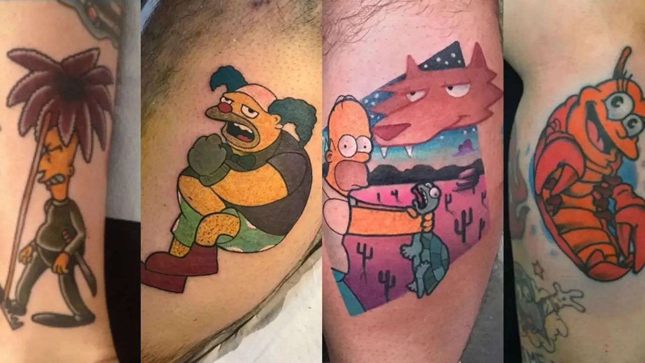Los 20 mejores tatuajes de Los Simpson de la historia