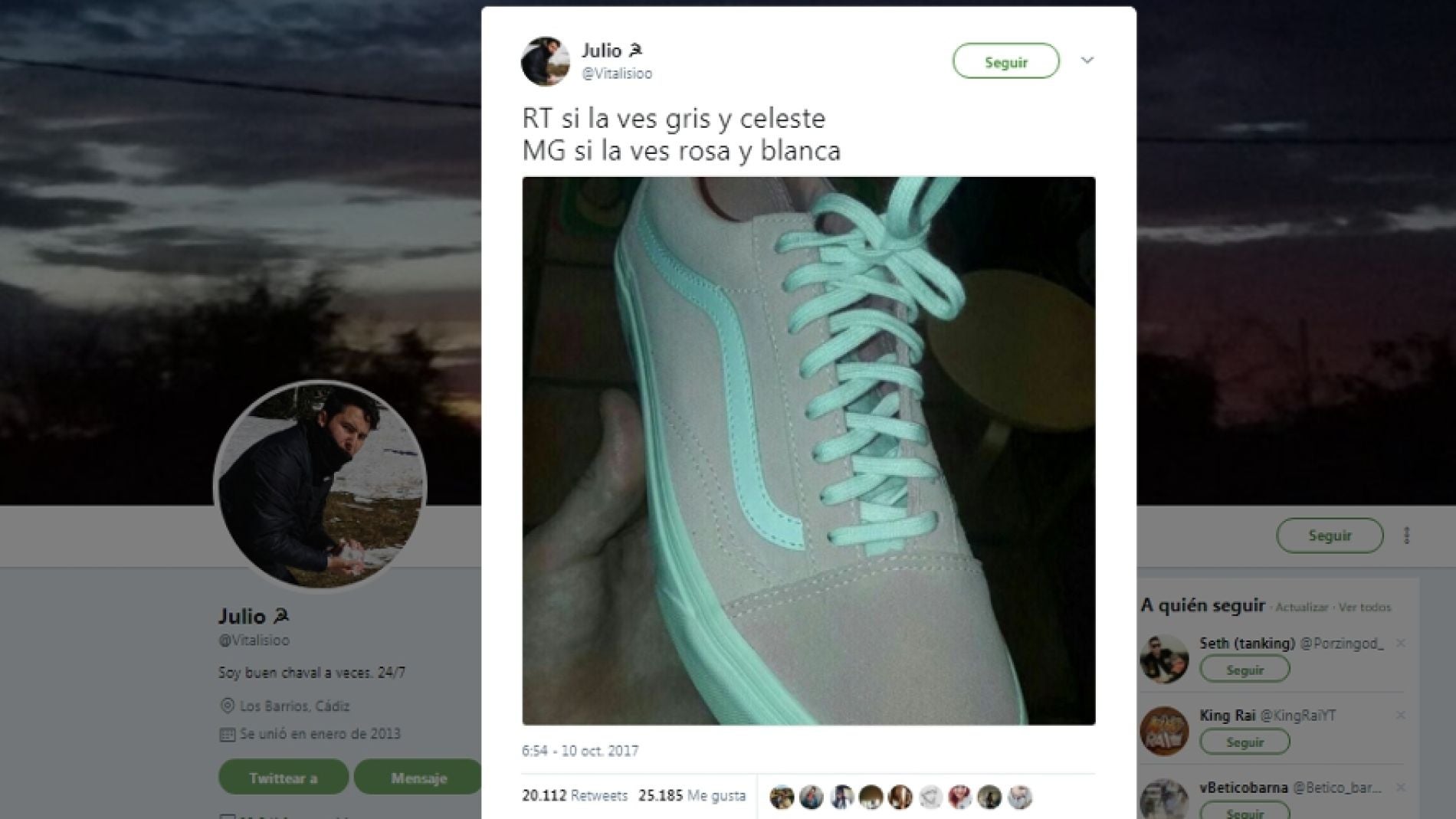 Dilema de las zapatillas