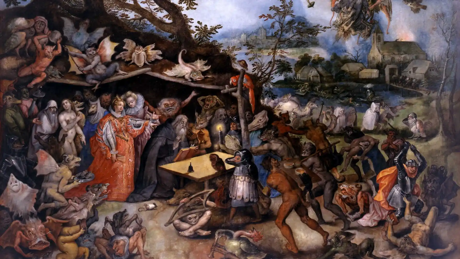 Tentaciones de San Antonio Abad, Jan Brueghel