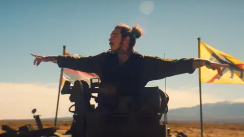 Post Malone en el vídeo de 'Psycho' Post Malone en el vídeo de 'Psycho'