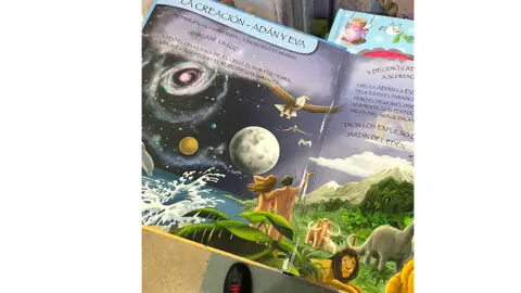 Y Dios creó el mundo, y a Adán y Eva Y Dios creó el mundo, y a Adán y Eva