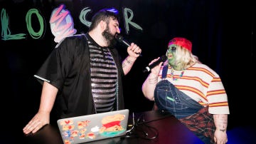 Dueto en el escenario de Algar y Esty