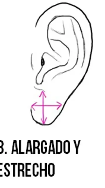 Lóbulo alargado Lóbulo alargado