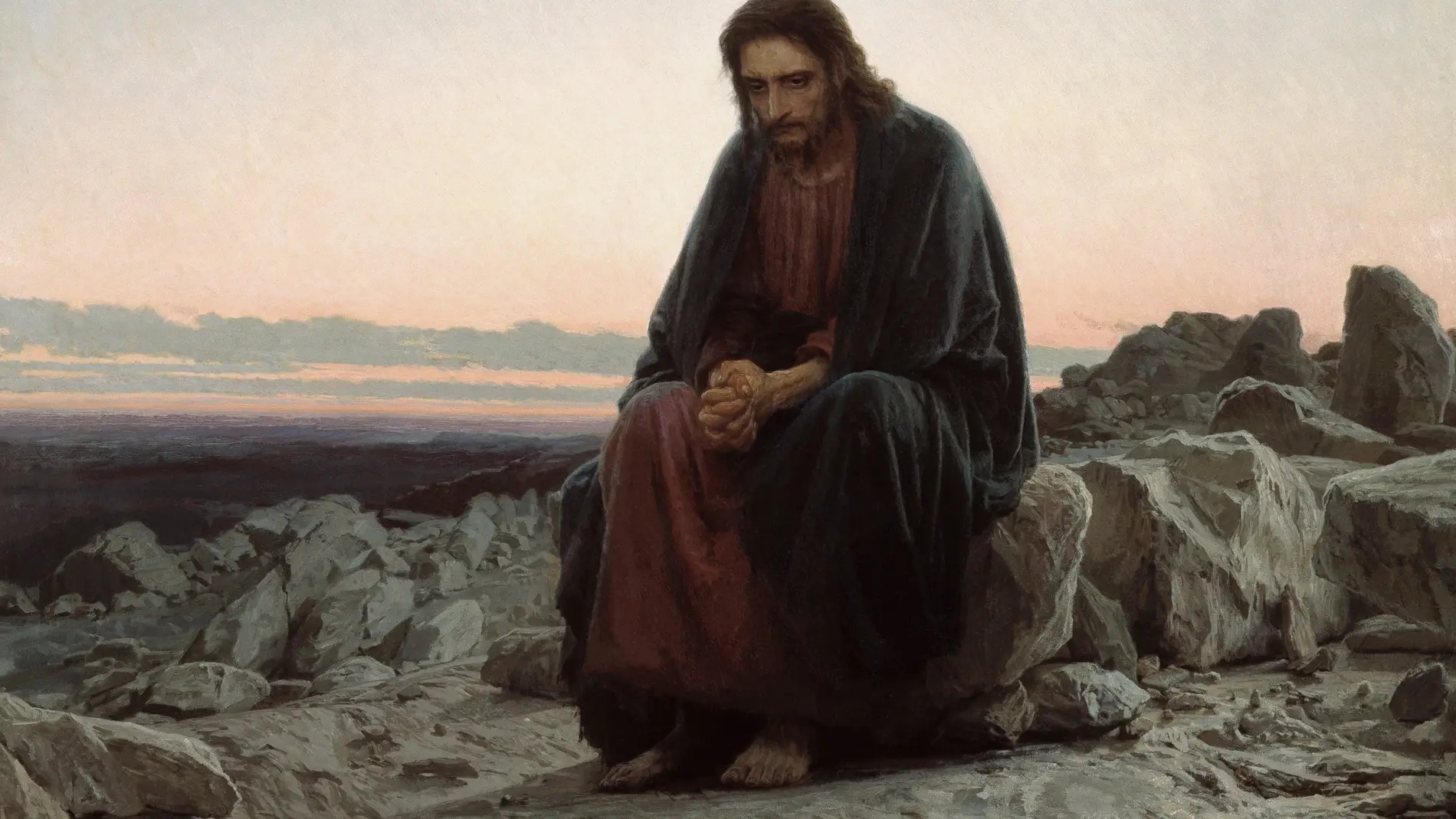 "Cristo en el desierto" de Ivan Kramskoi