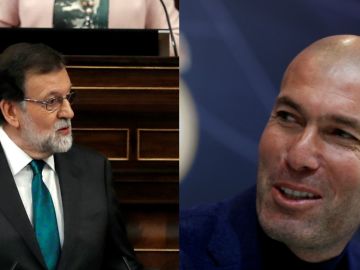 Mariano Rajoy y Zinedine Zidane