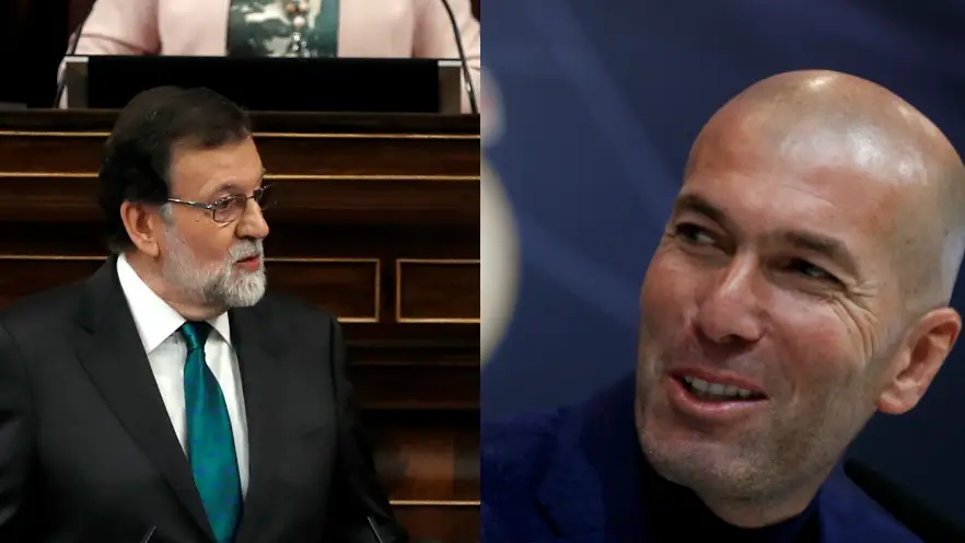 Mariano Rajoy y Zinedine Zidane
