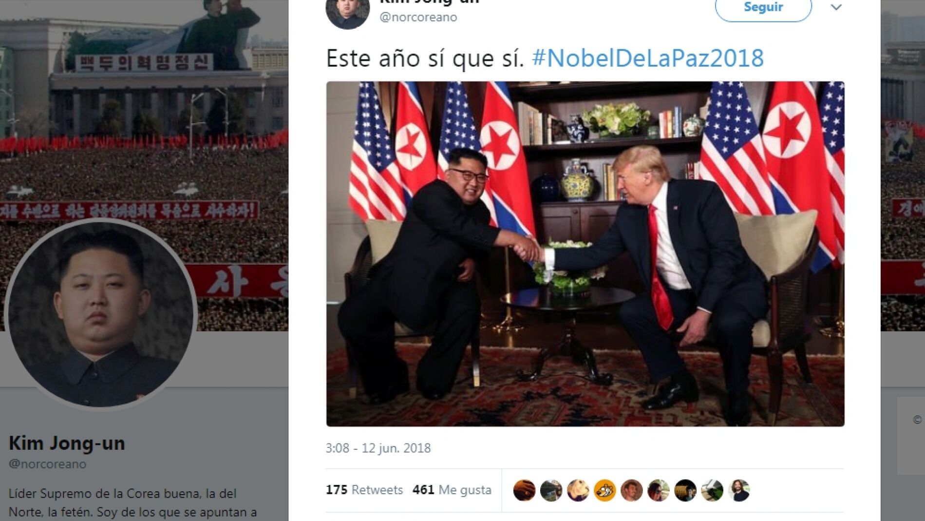 Reuni&oacute;n entre Kim-Jong-Un y Trump