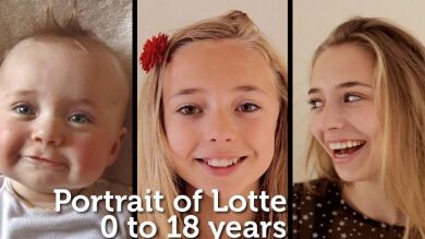 Saco fotografías de su hija durante todos los días de su vida hasta que cumplo 18 años y las junto en este espectacular vídeo