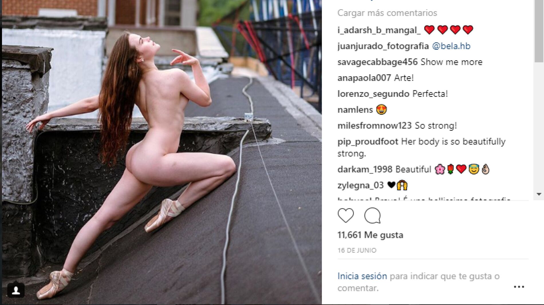 La bailarina Silken Kelly