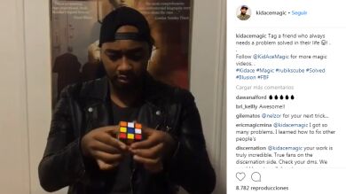 El increíble mago que resuelve un cubo de rubik con solo lanzarlo al aire