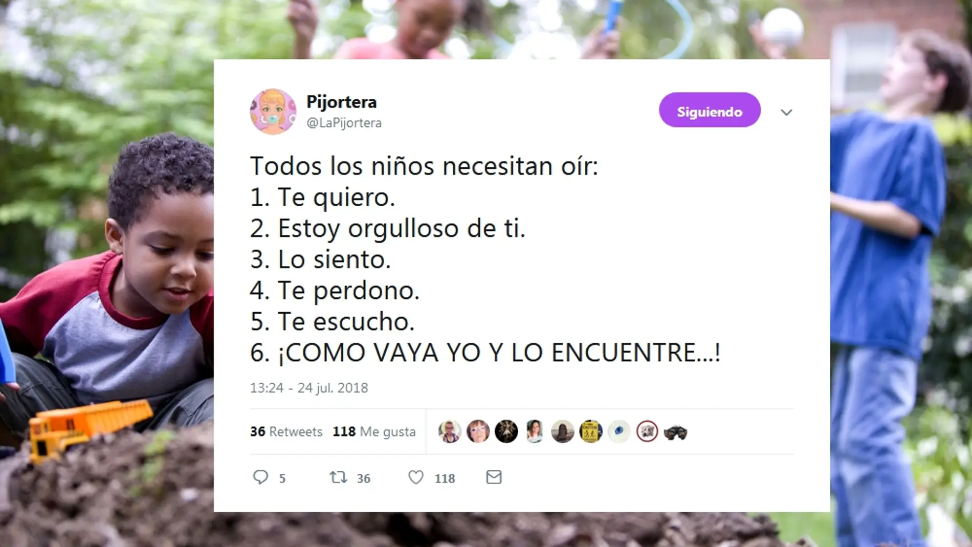 Cosas que los niños necesitan oír