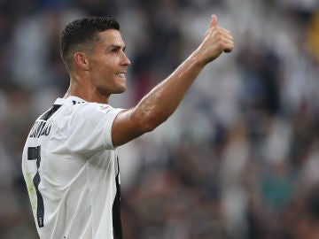 Cristiano Ronaldo, durante un partido con la Juventus