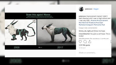 Artistas rehacen sus dibujos años después y la mejora es impresionante