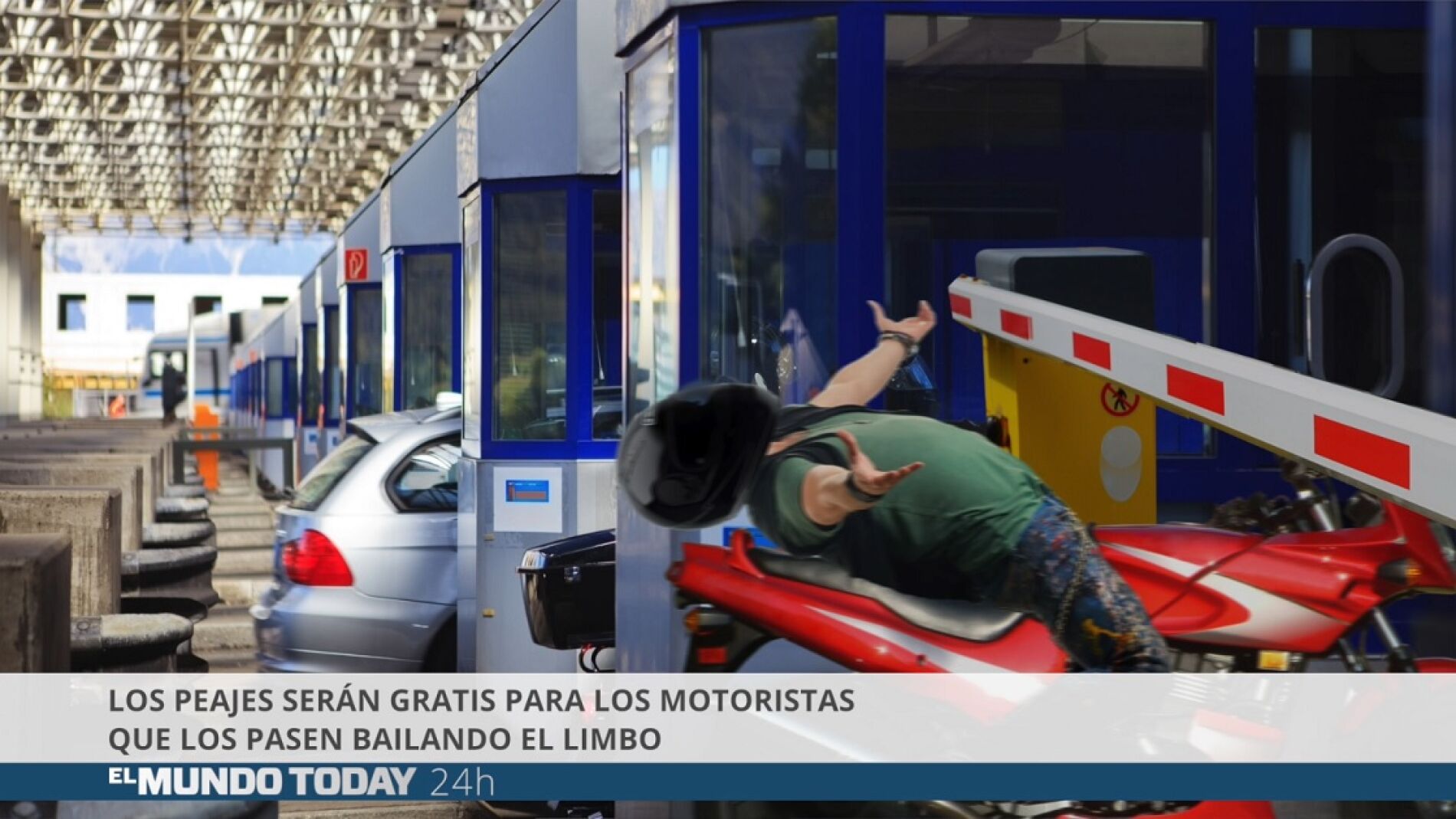 Los peajes ser&aacute;n gratis para los motoristas que los pasen bailando el limbo
