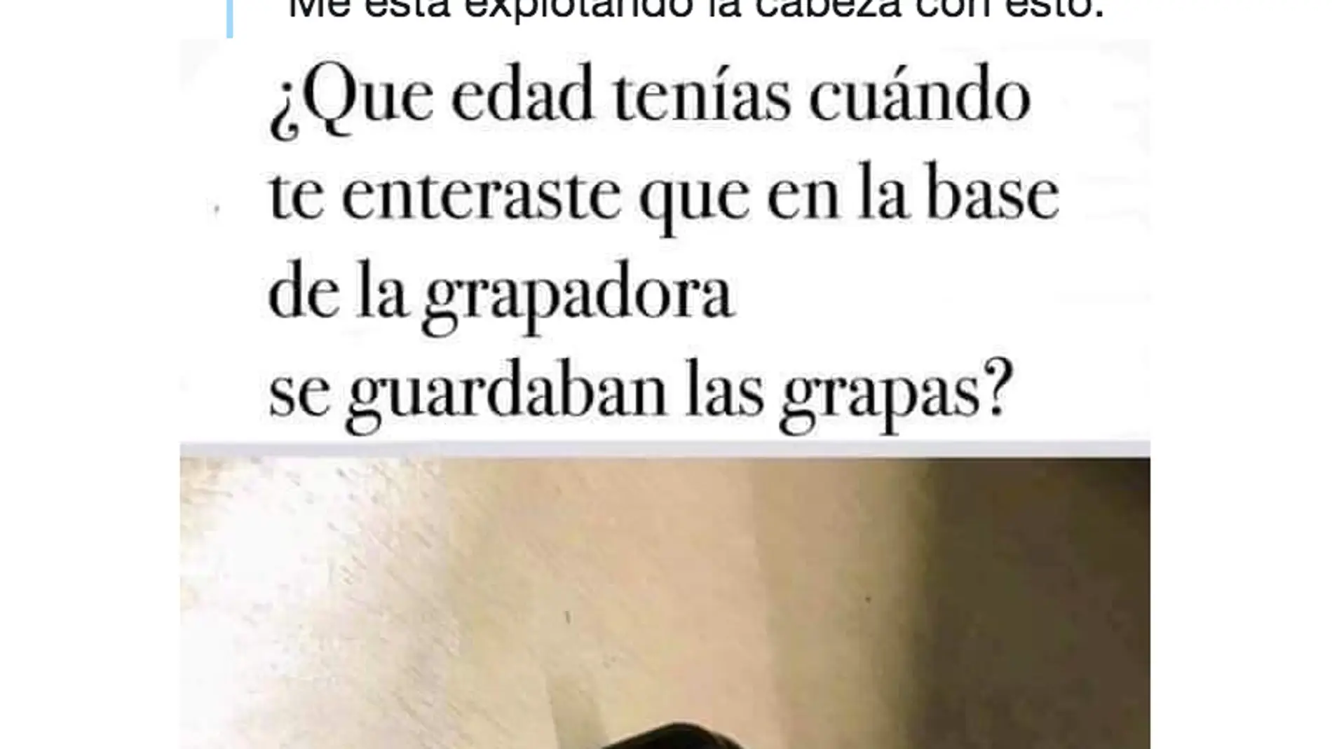 Las grapas se guardaban en la grapadora