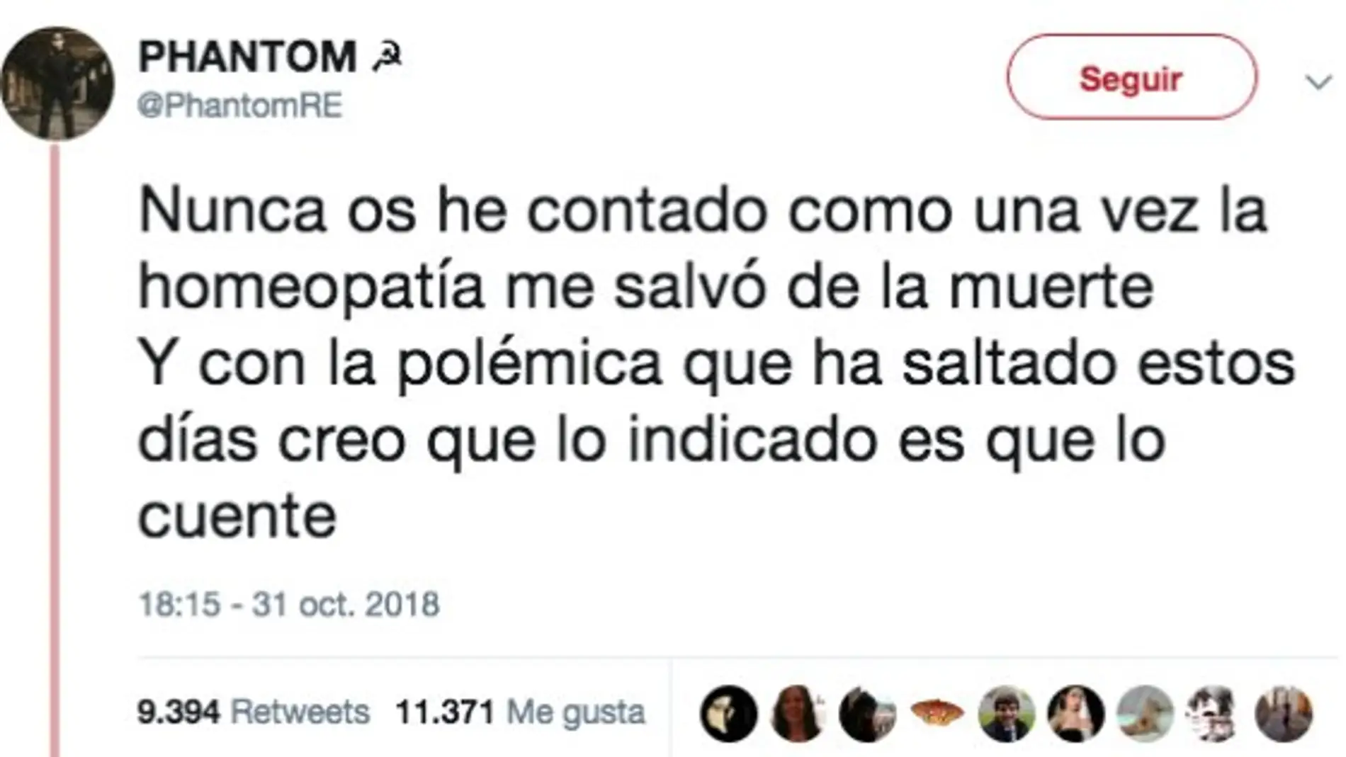 La homeopatía me salvó de la muerte