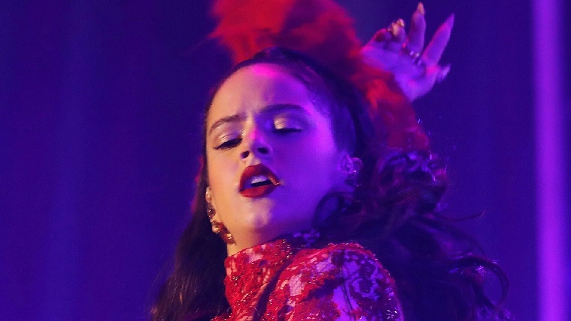 Imagen de Rosal&iacute;a durante un concierto en Madrid