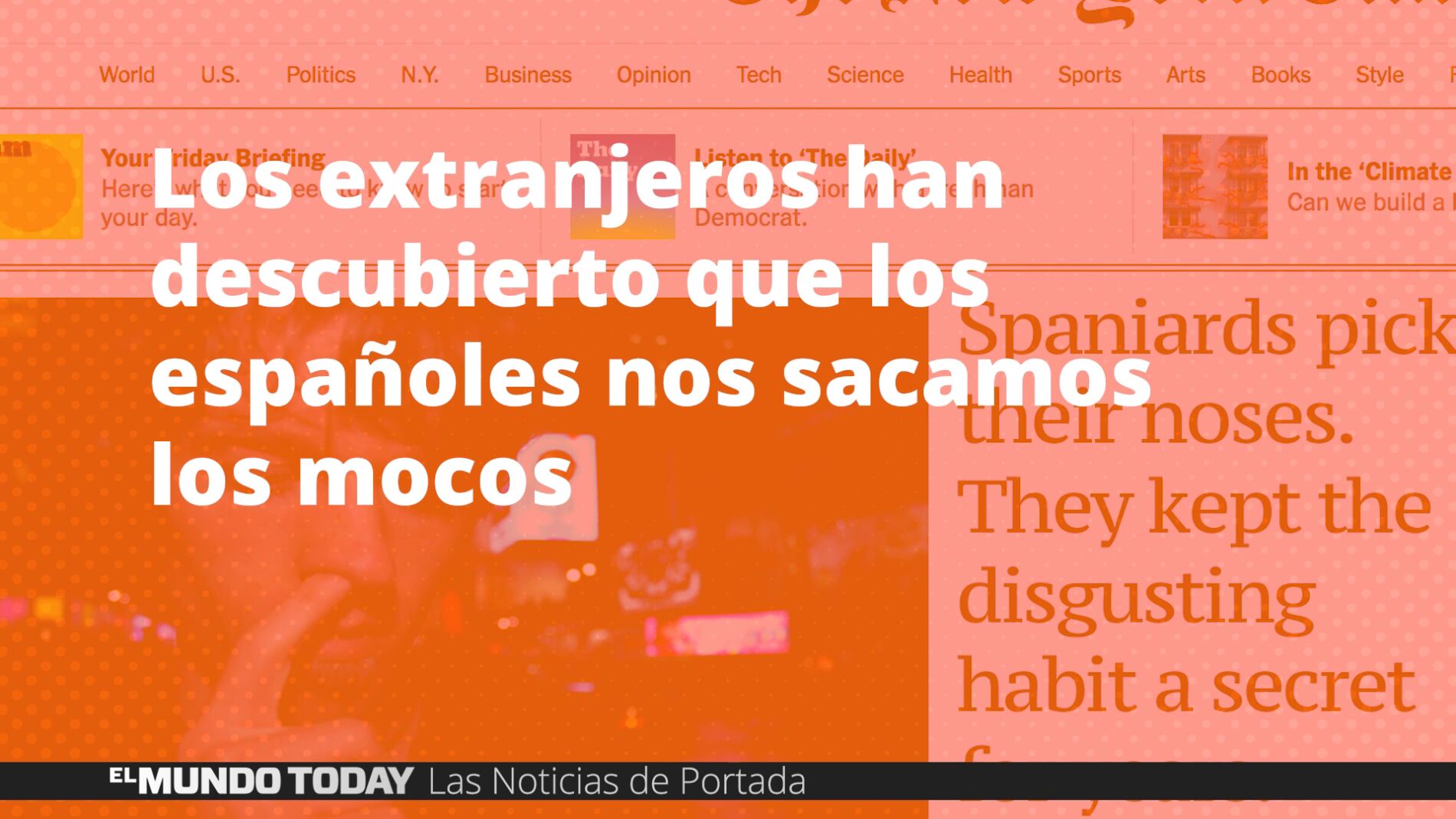 Los espa&ntilde;oles nos sacamos los mocos