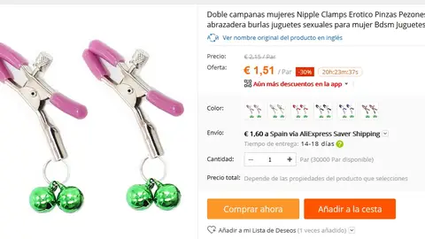 Pinzas para los pezones Pinzas para los pezones