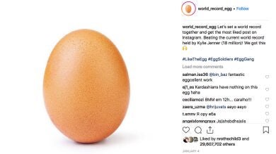 El huevo más popular de la historia de Instagram se agrieta