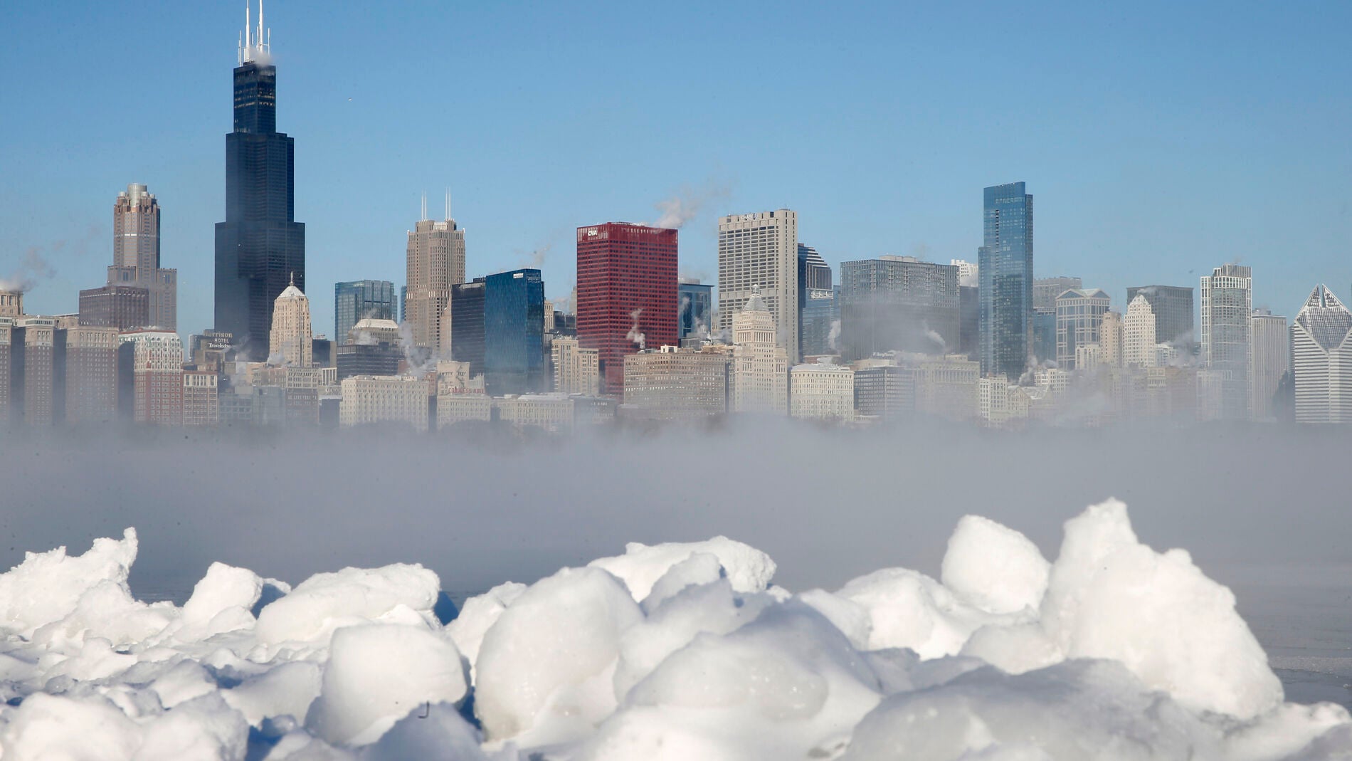 Chicago durante la ola de fr&iacute;o extrema