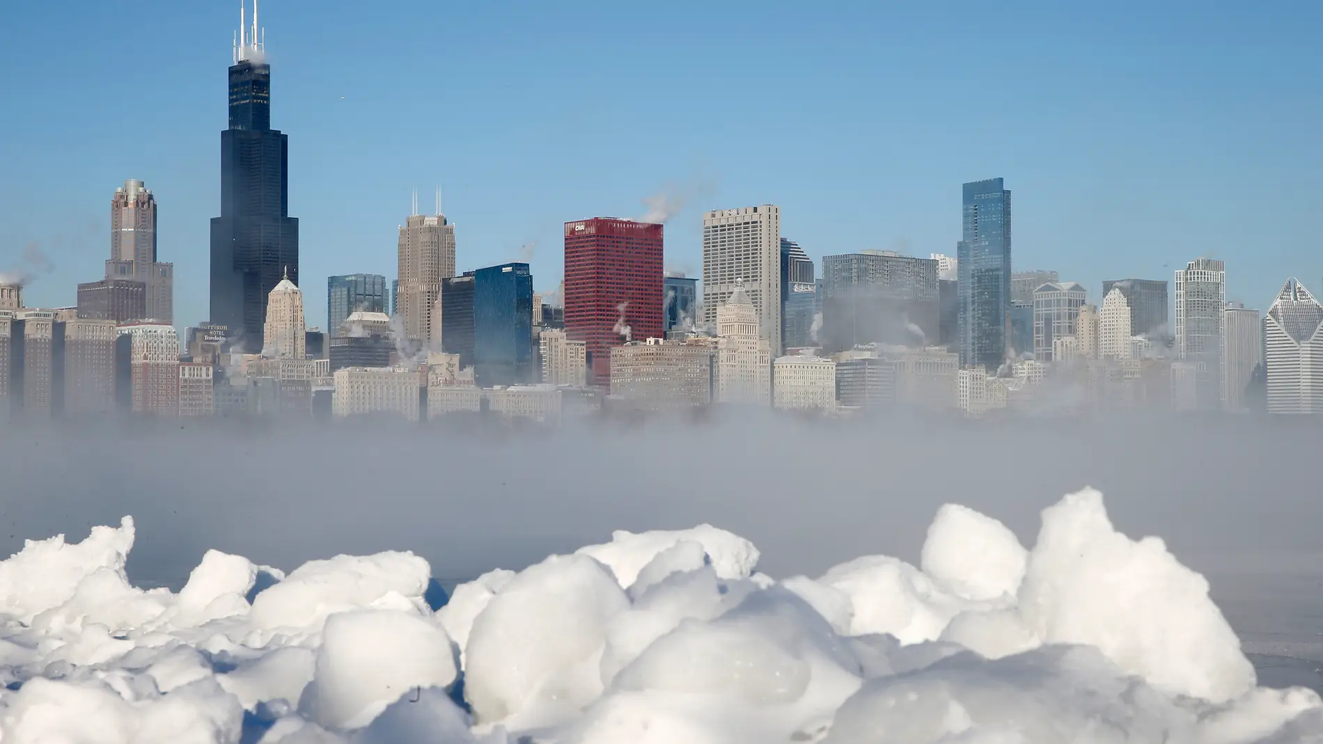 Chicago durante la ola de frío extrema