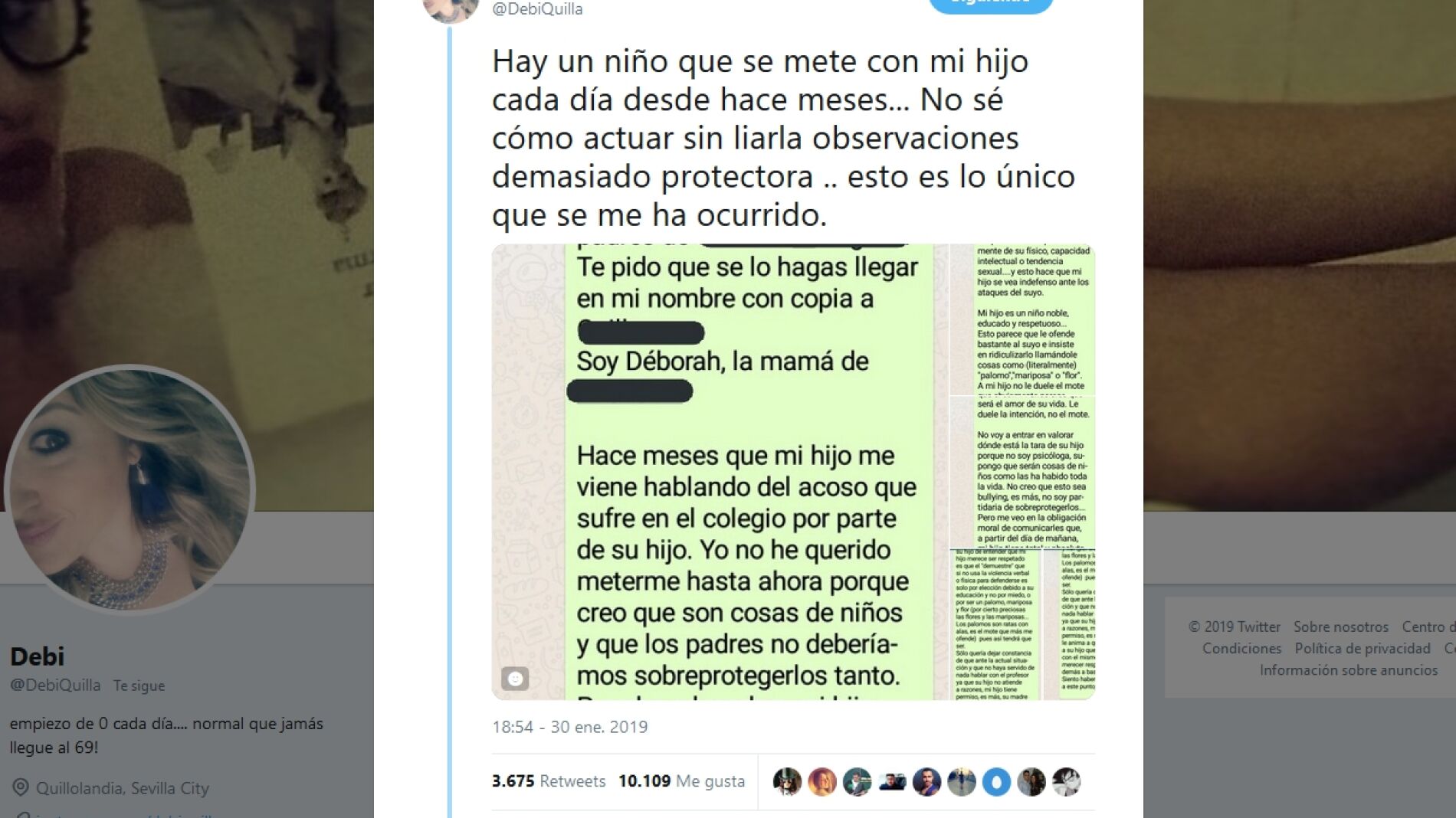 El tuit viral de @debiquilla