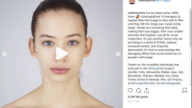 Un fotógrafo pide a adolescentes que editen sus fotos hasta que sientan que están preparadas para Instagram y el resultado es alarmante