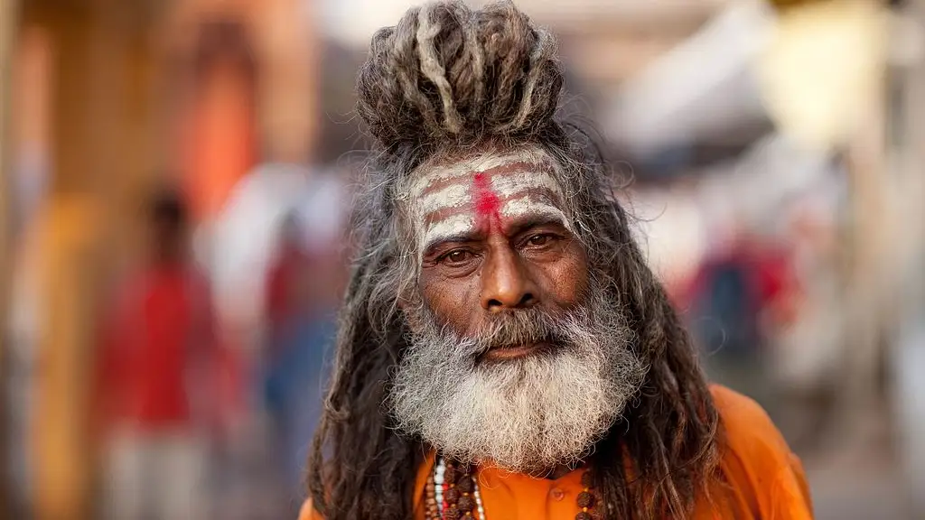 Un Sadhu, en Varanasi, India