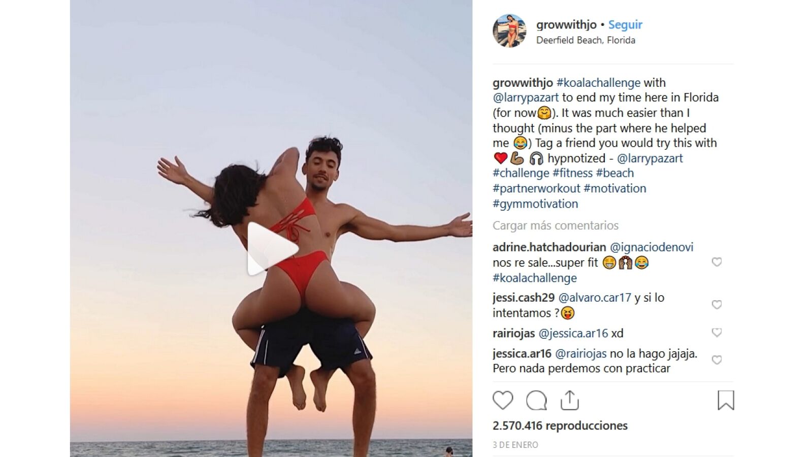 ¿Eres capaz de hacer el #koalachallenge? El reto viral que arrasa en Instagram entre los amantes del fitness