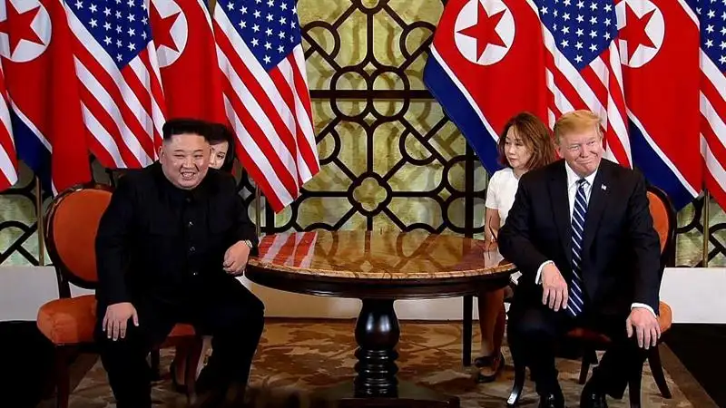 El líder norcoreano, Kim Jong-un y el presidente estadounidense, Donald Trump