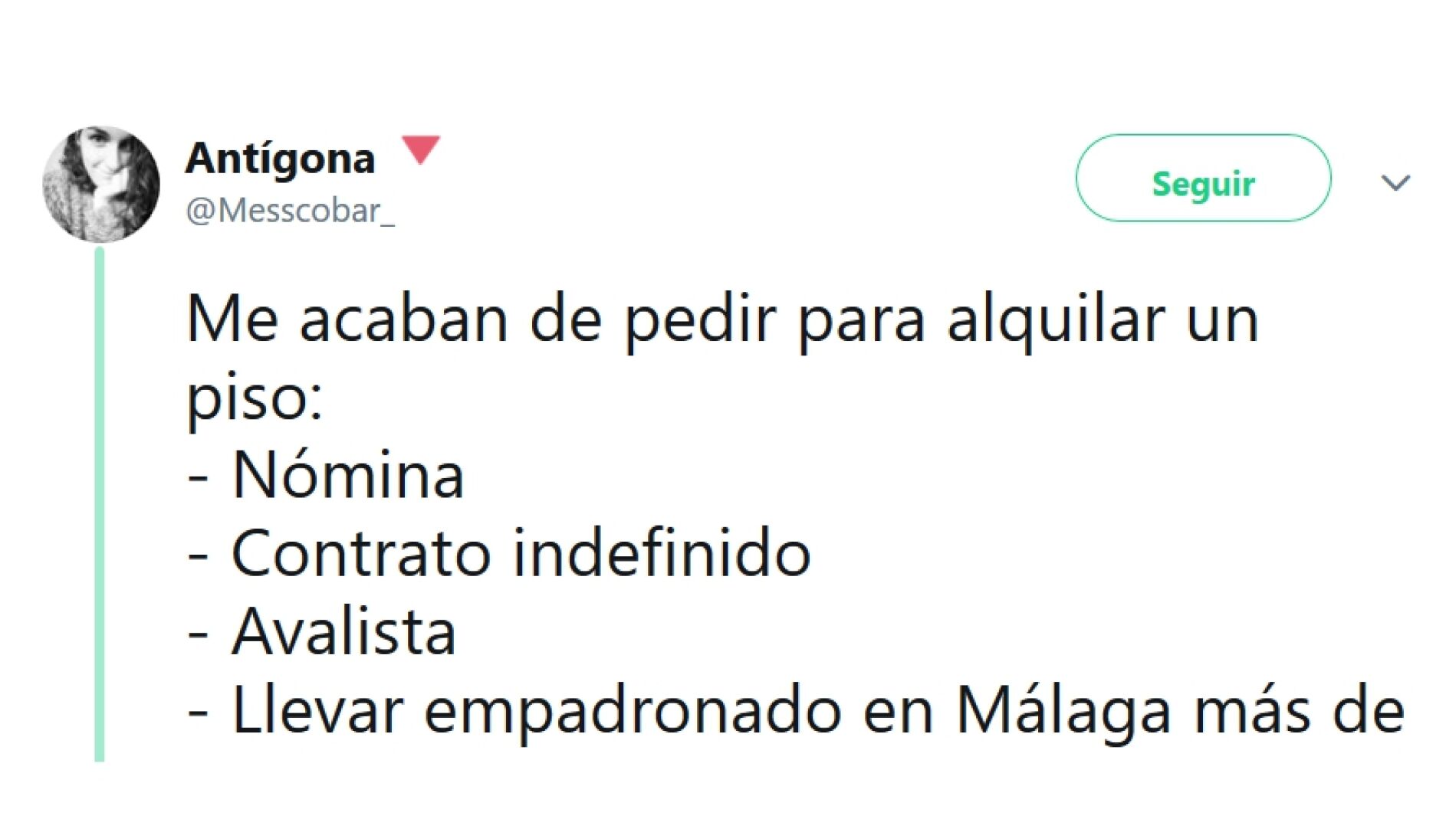 Requisitos para alquilar un piso