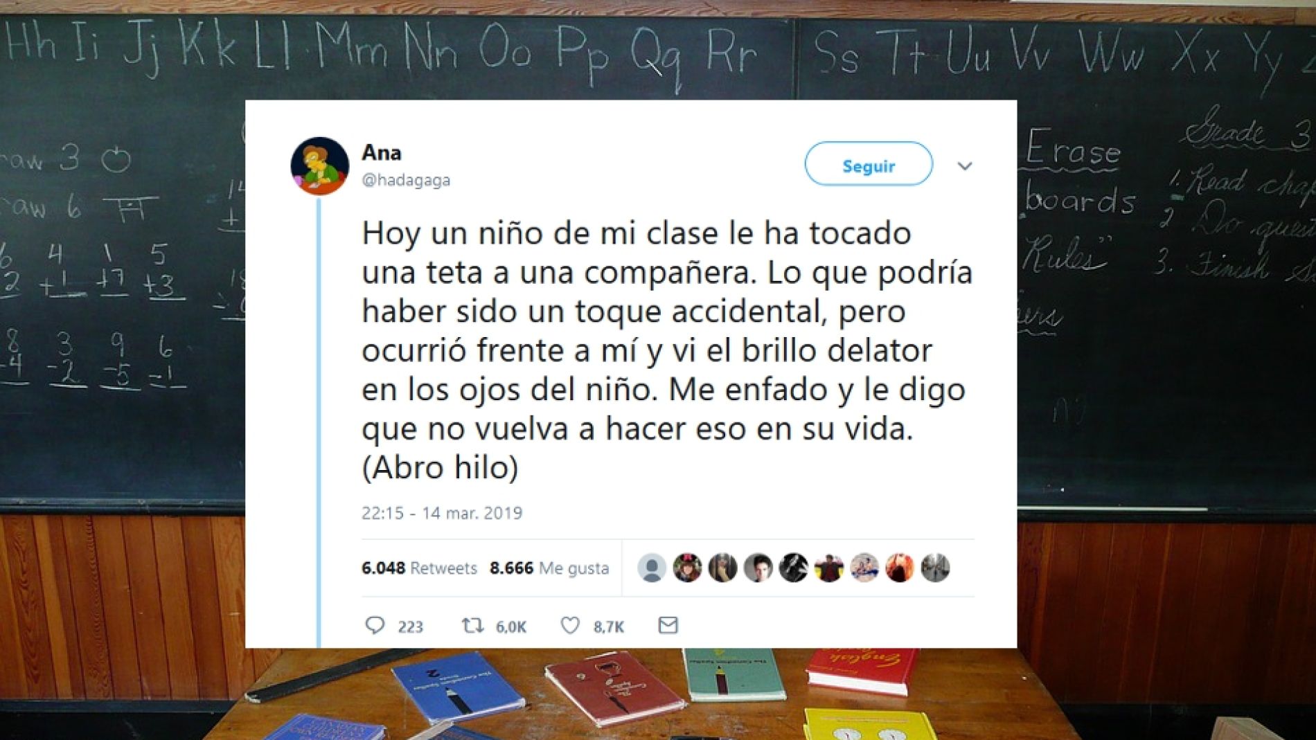 Lecci&oacute;n viral de una profesora