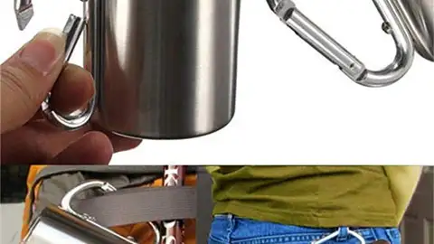 Taza con mosquetón Taza con mosquetón