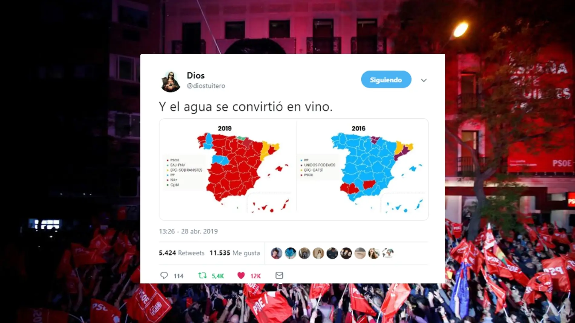 Los mejores memes de la noche electoral