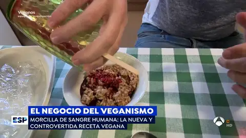 Morcilla vegana veganos