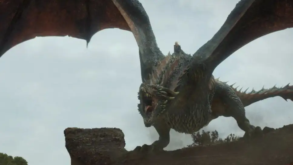 Daenerys Targaryen y su dragón Drogon en 'Juego de Tronos'