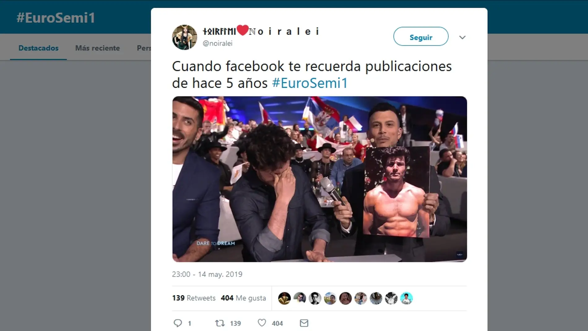 Memes de la primera semifinal de Eurovisión
